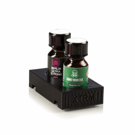 Poppers Aufbewahrungs-Depot für 2 Flaschen schwarz