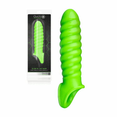OUCH! Glow in the Dark - Swirl Stretchy Penis Sleeve