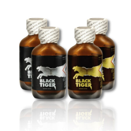 Black Tiger Silver Gold Poppers Multi Combo 4x 24ml