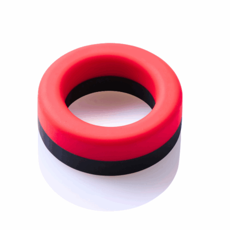 Fire Monster Cockring Schwarz-Rot