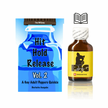Dirty PIG Poppers 24ml inkl. Taschenbuch Hit Hold Release Vol. 2 - Deutsche Ausgabe