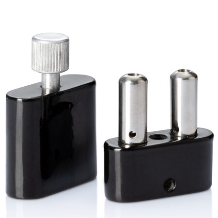 Poppers Inhaler Double Alu Black Screw mit Schraubverschluss im Steckdosendesign