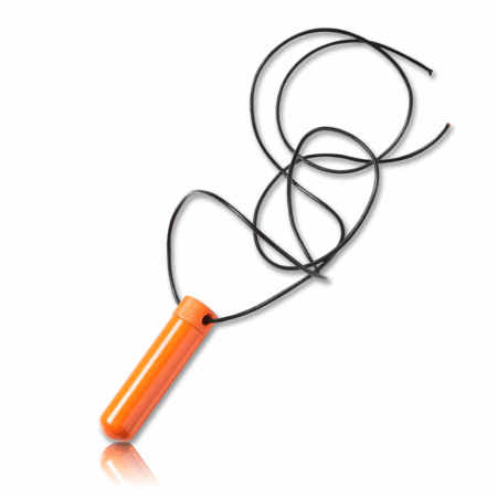 Poppers Inhaler Single Edelstahl Orange