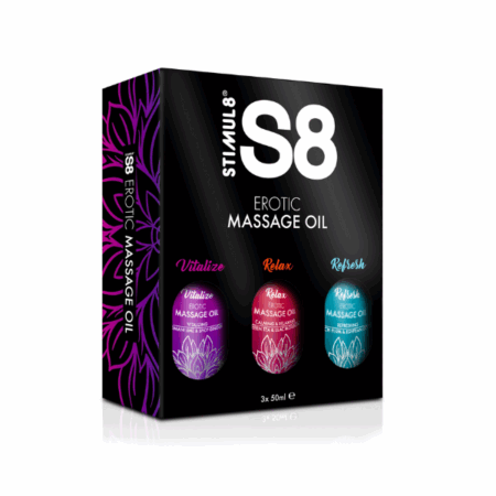 S8 Massage Oil Box 3x 50ml