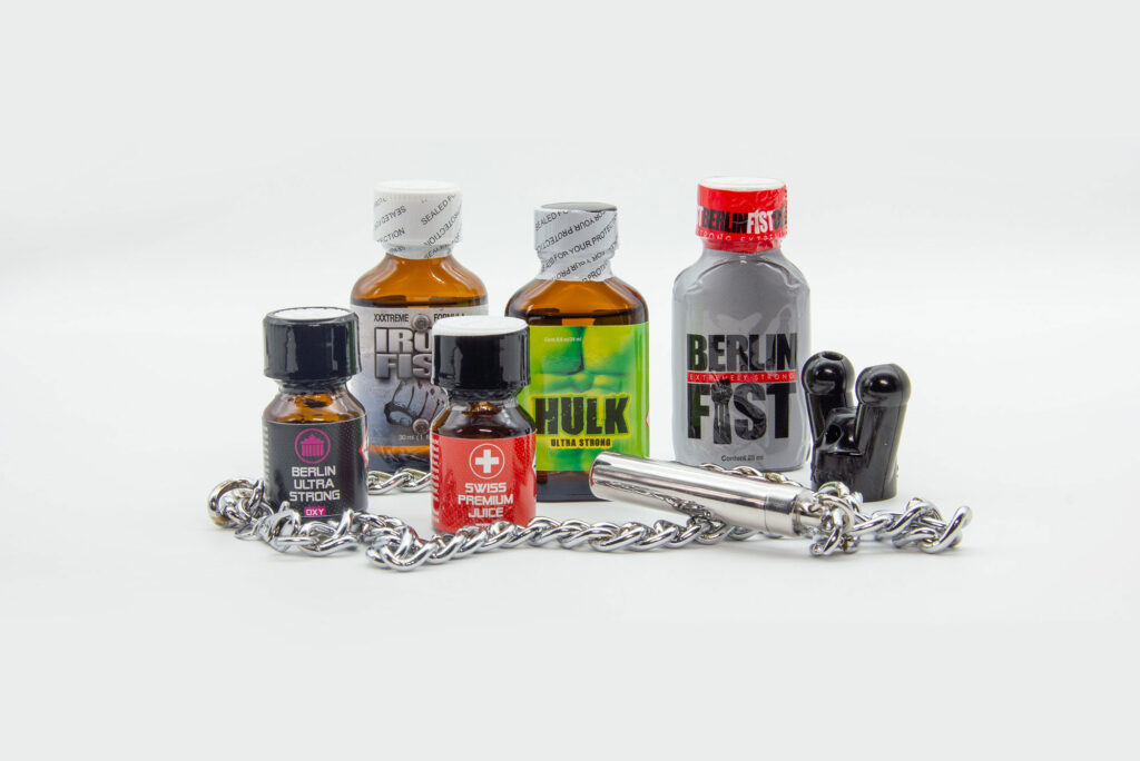 Poppers und Poppers-Zubehör Gruppenbild